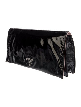Prada Vernice Leather Clutch