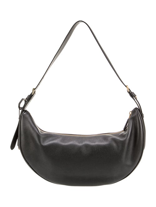 Prada Enameled Metal Triangle Demi-Lune Large