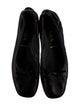 Prada Leather Bow Accents Ballet Flats