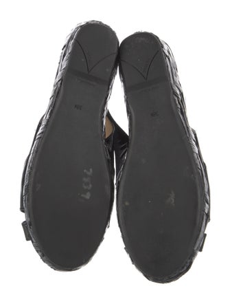 Prada Patent Leather Slingback Sandals