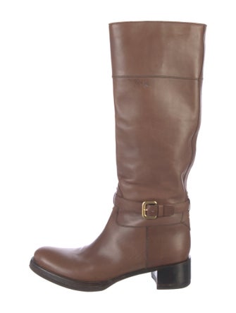 Prada Leather Riding Boots