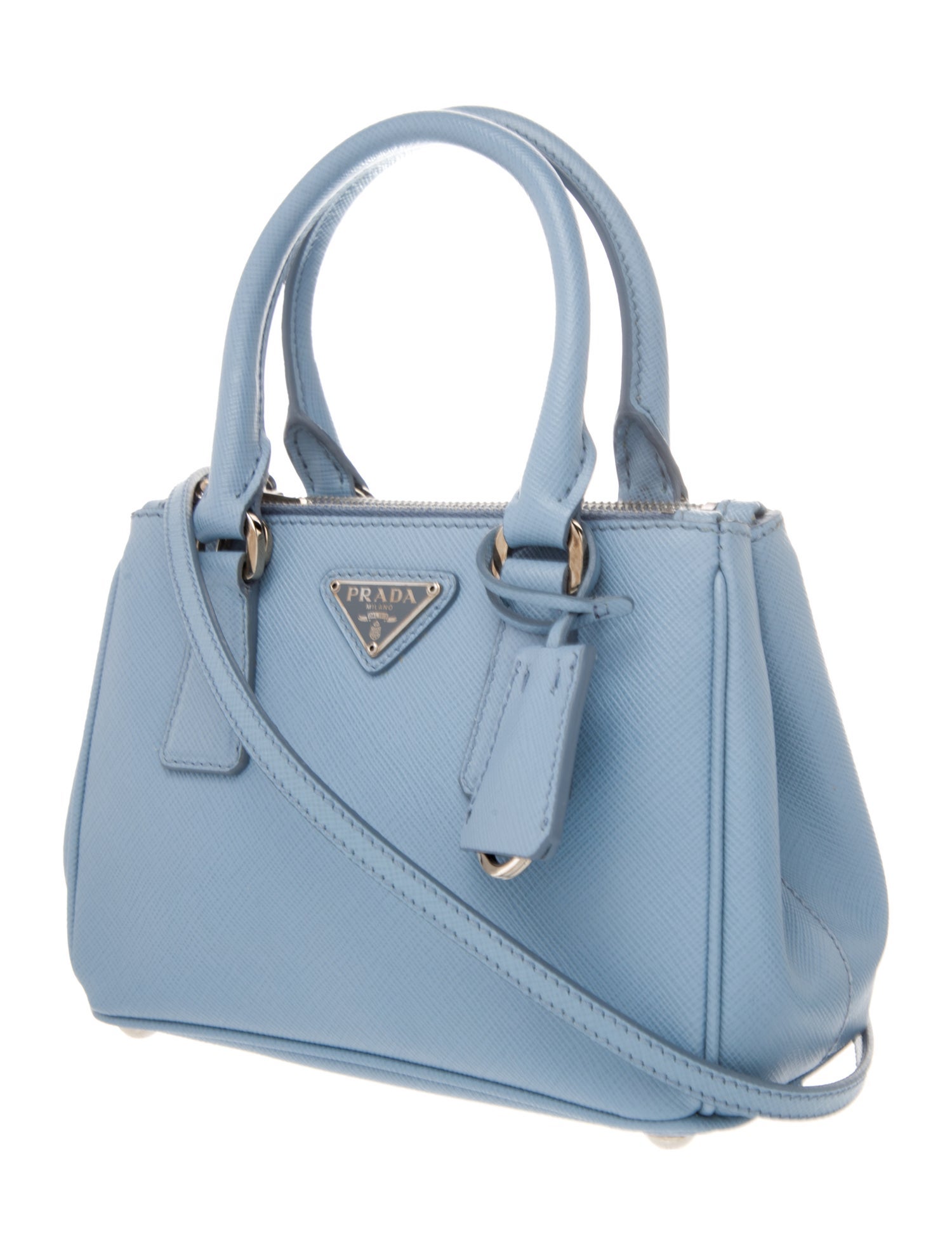 Prada Saffiano Leather Galleria Double Zip Mini