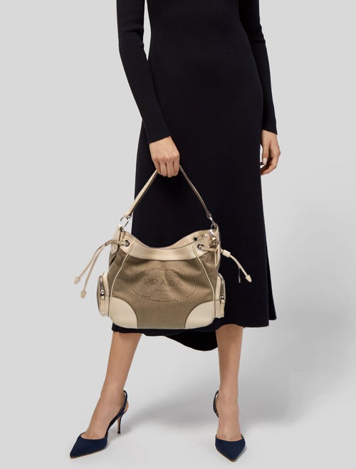 Prada City Calf Leather Shoulder Bag