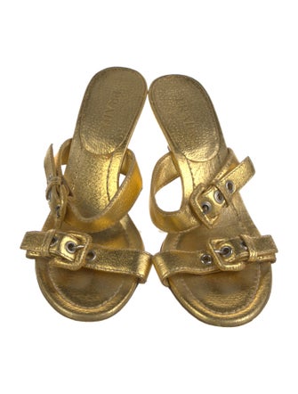 Prada Leather Slides