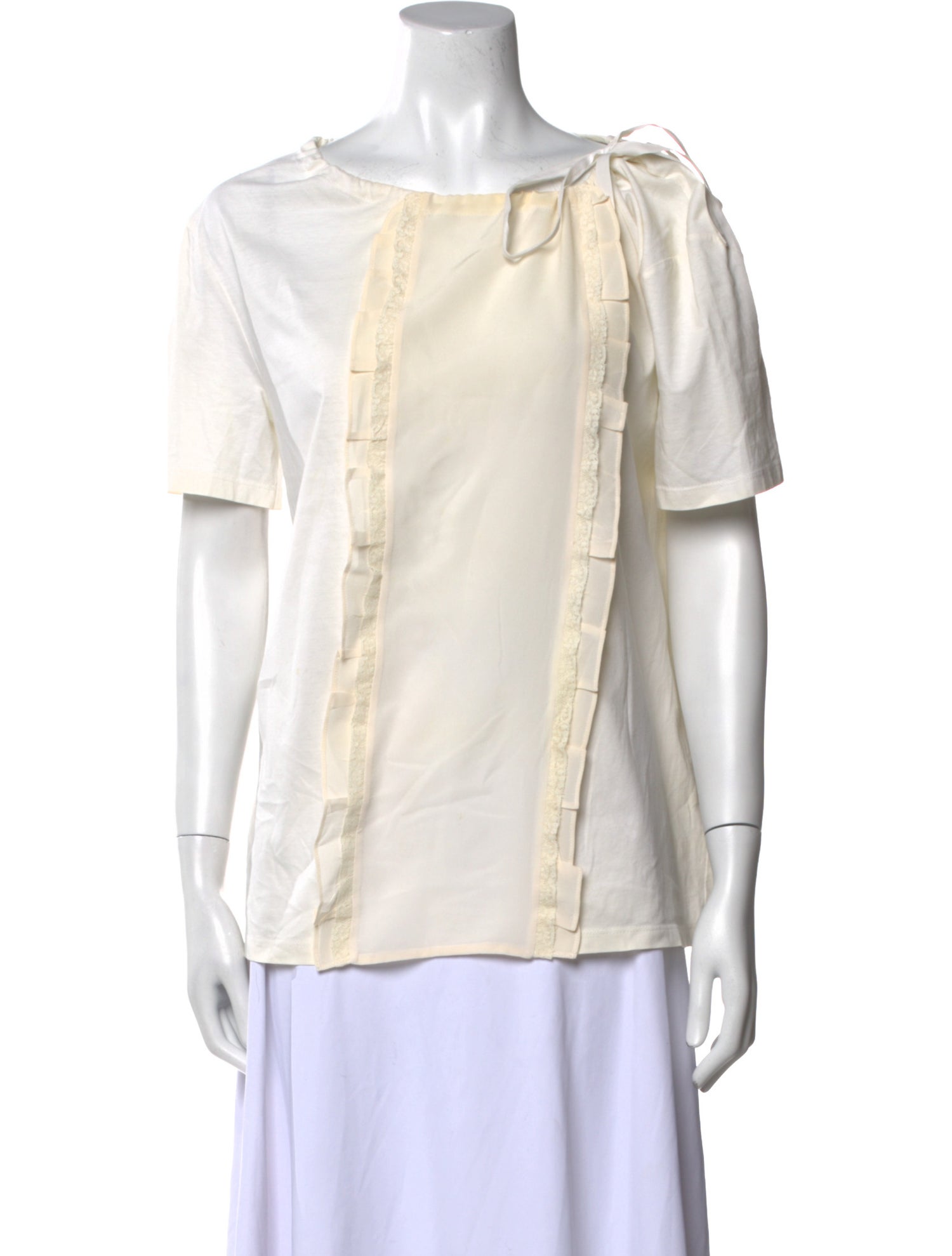 Prada 2016 Scoop Neck Blouse