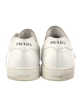 Prada Leather Printed Sneakers