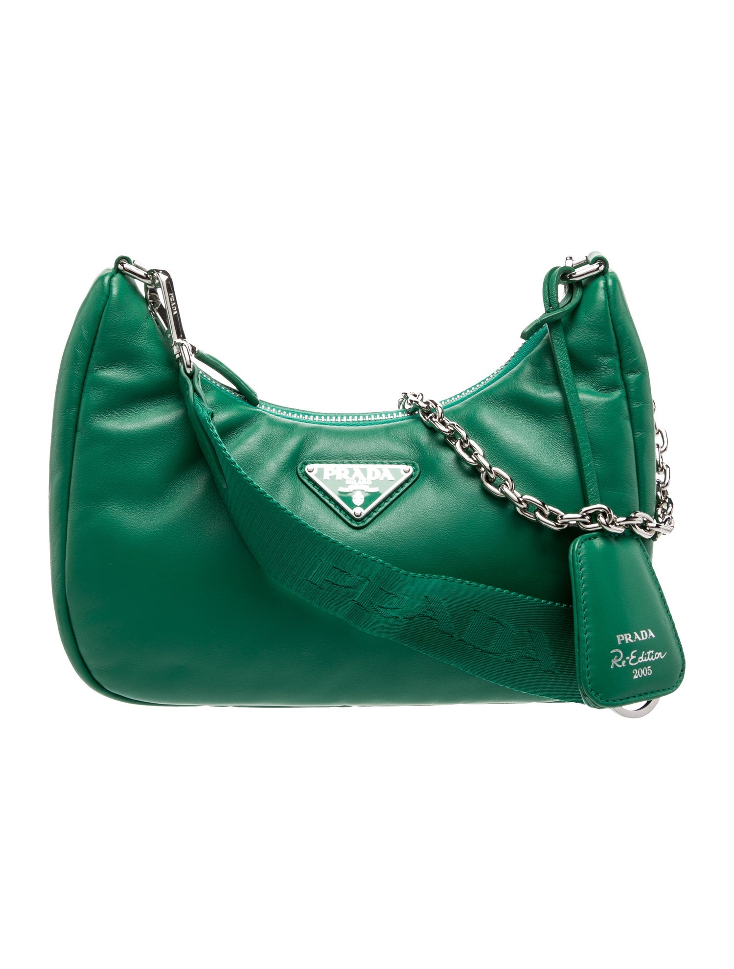 Prada Enameled Metal Triangle Re-Edition 2005