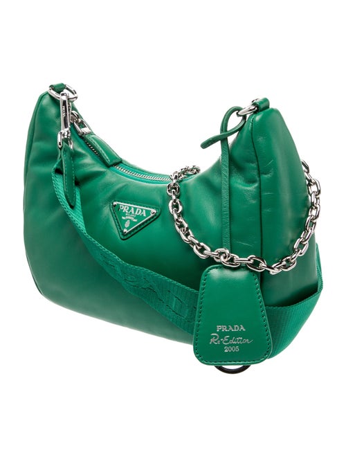 Prada Enameled Metal Triangle Re-Edition 2005
