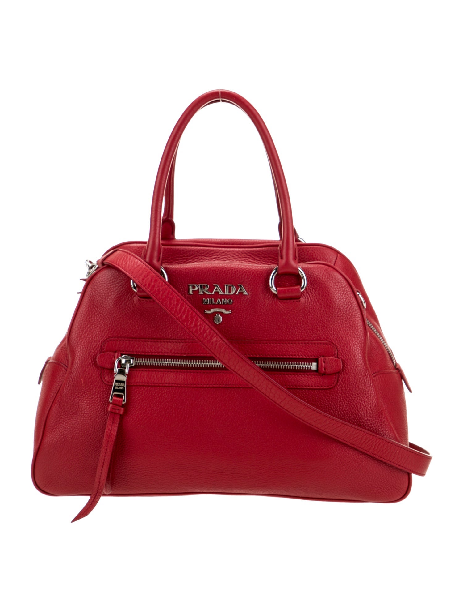 Prada Leather Top Handle Bag