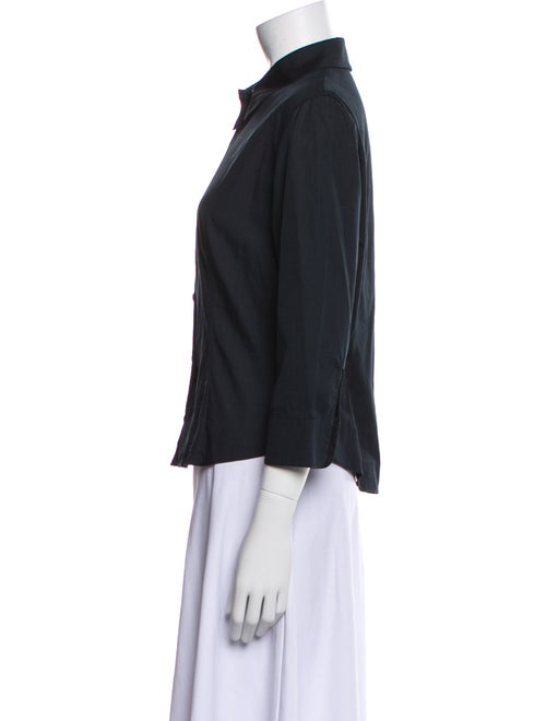 Prada Three-Quarter Sleeve Button-Up Top