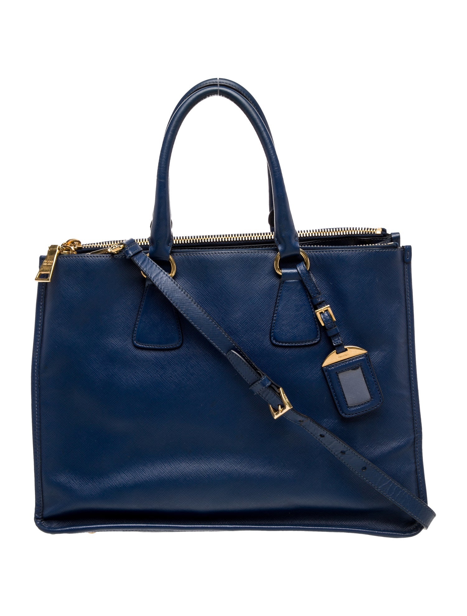 Prada Saffiano Leather Galleria Double Zip Large