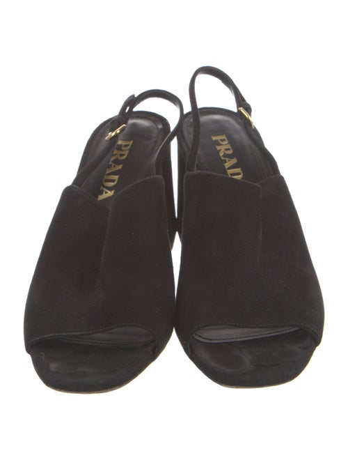 Prada Suede Slingback Sandals