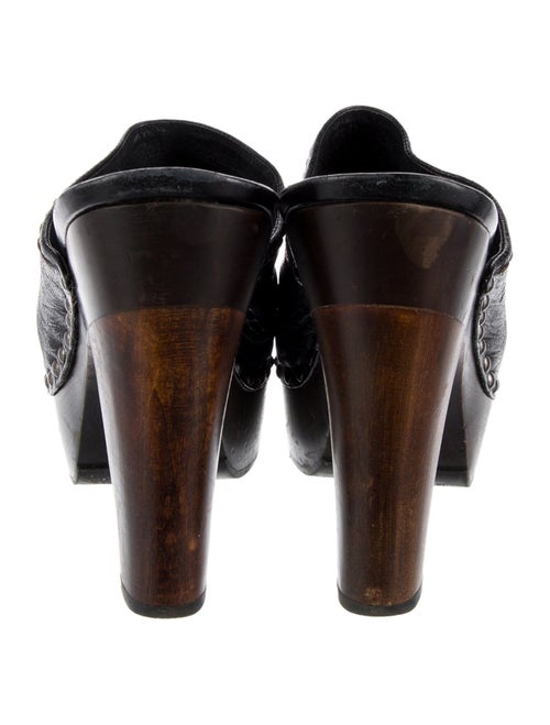 Prada Leather Studded Accents Mules