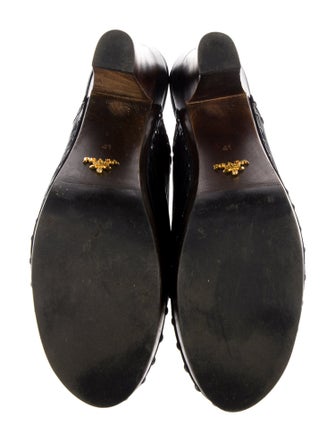 Prada Leather Studded Accents Mules