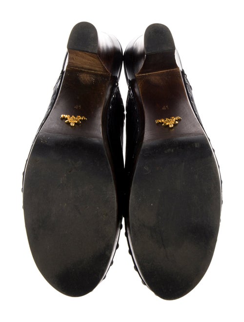 Prada Leather Studded Accents Mules
