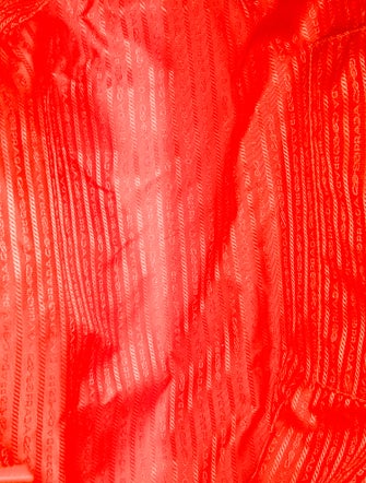 Prada Enameled Metal Triangle Tote