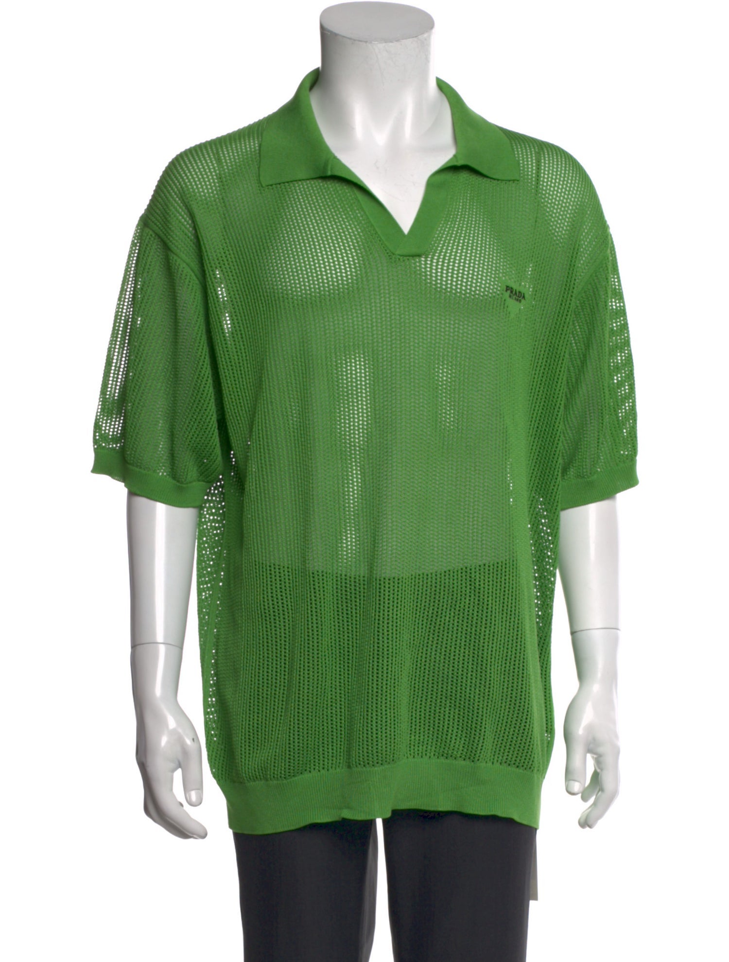 Prada 2022 Signature Logo Polo Shirt