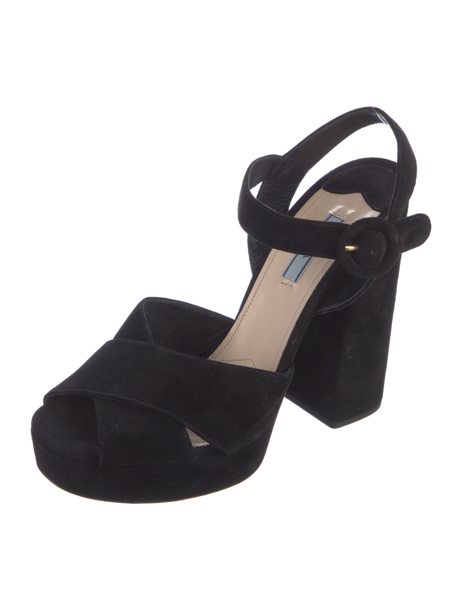 Prada Suede Slingback Sandals