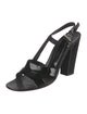 Prada Patent Leather Slingback Sandals