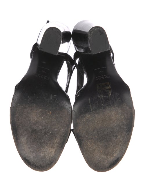 Prada Patent Leather Slingback Sandals