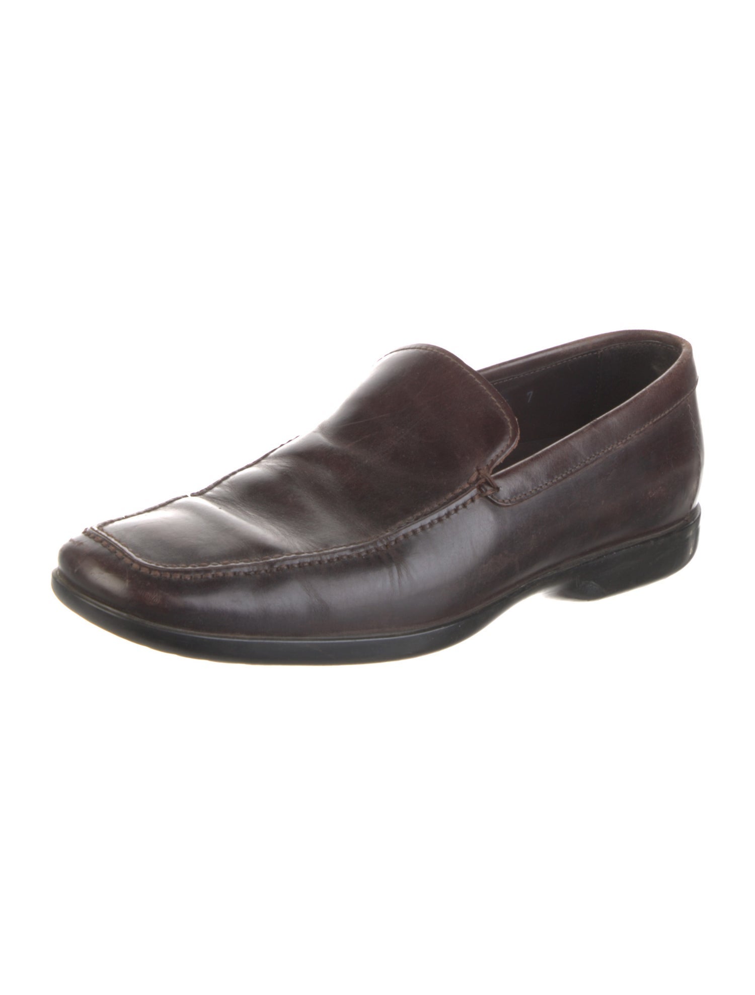 Prada Leather Dress Loafers