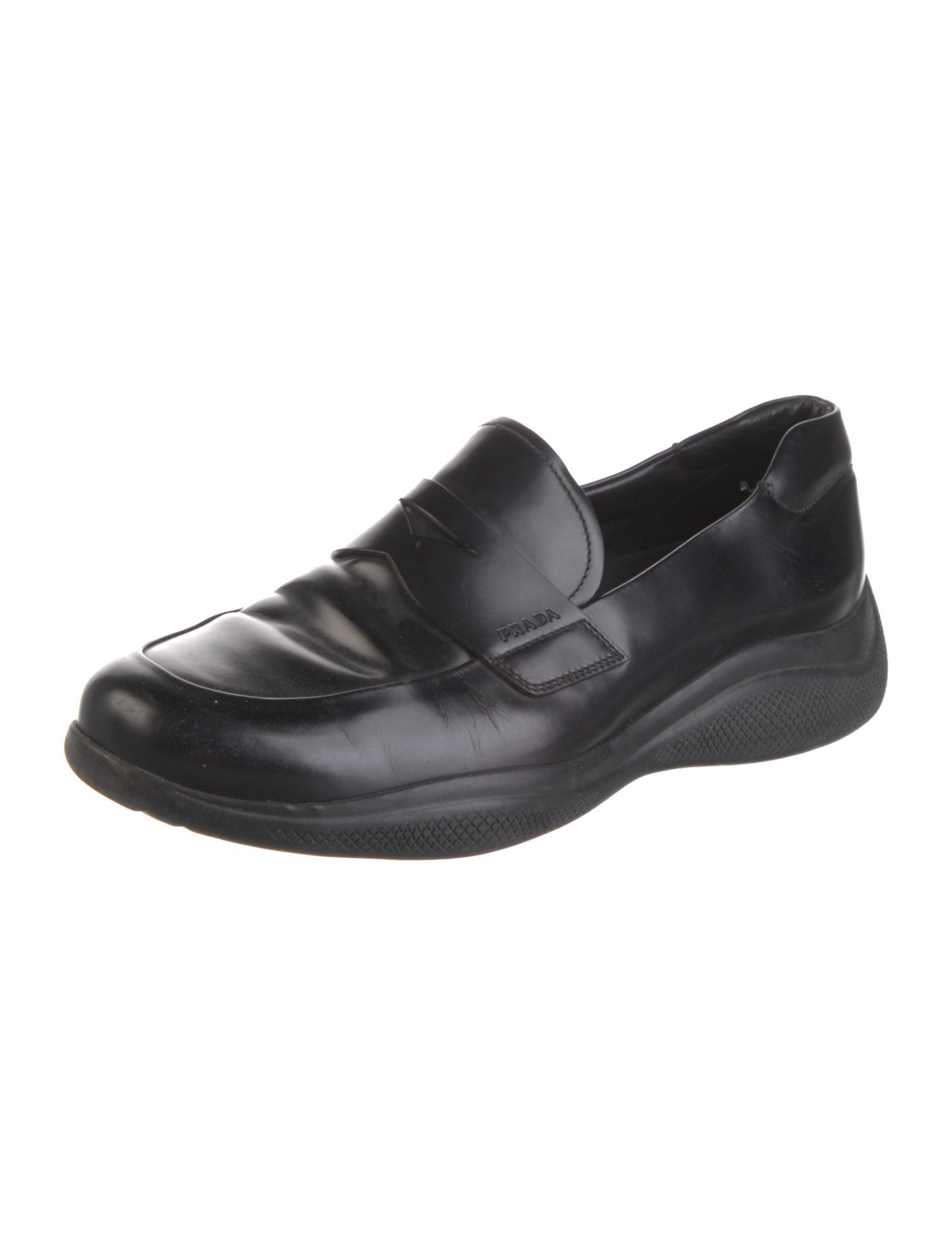 Prada Leather Dress Loafers