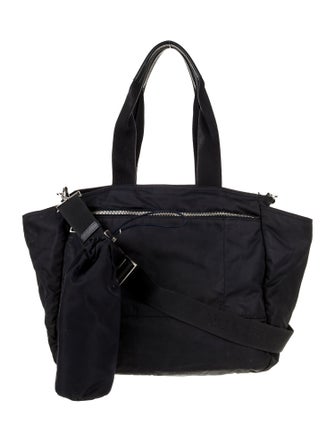 Prada Enameled Metal Triangle Diaper Bag