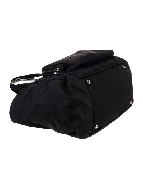 Prada Enameled Metal Triangle Diaper Bag