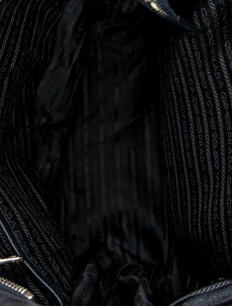 Prada Enameled Metal Triangle Diaper Bag