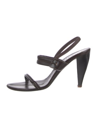 Prada Leather Slingback Sandals