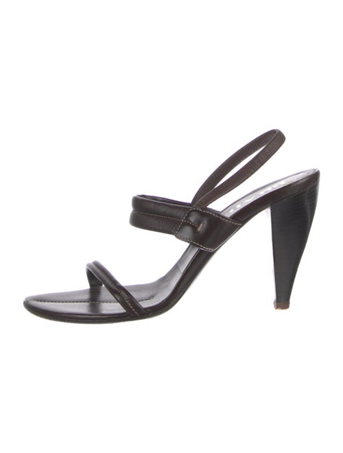Prada Leather Slingback Sandals