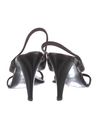 Prada Leather Slingback Sandals