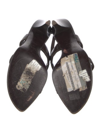 Prada Leather Slingback Sandals