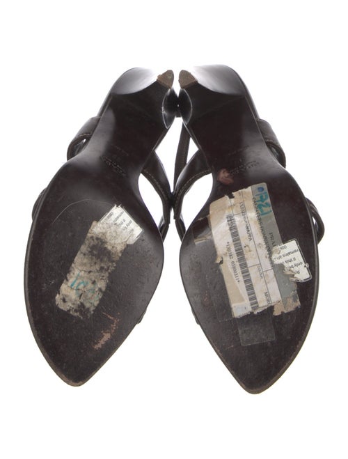 Prada Leather Slingback Sandals
