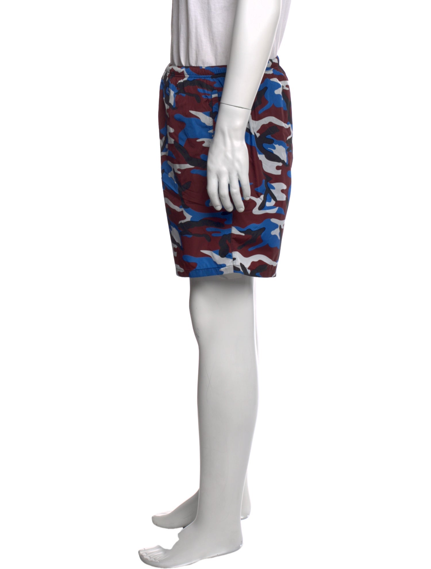 Prada 2019 Enameled Metal Triangle Swim Trunks