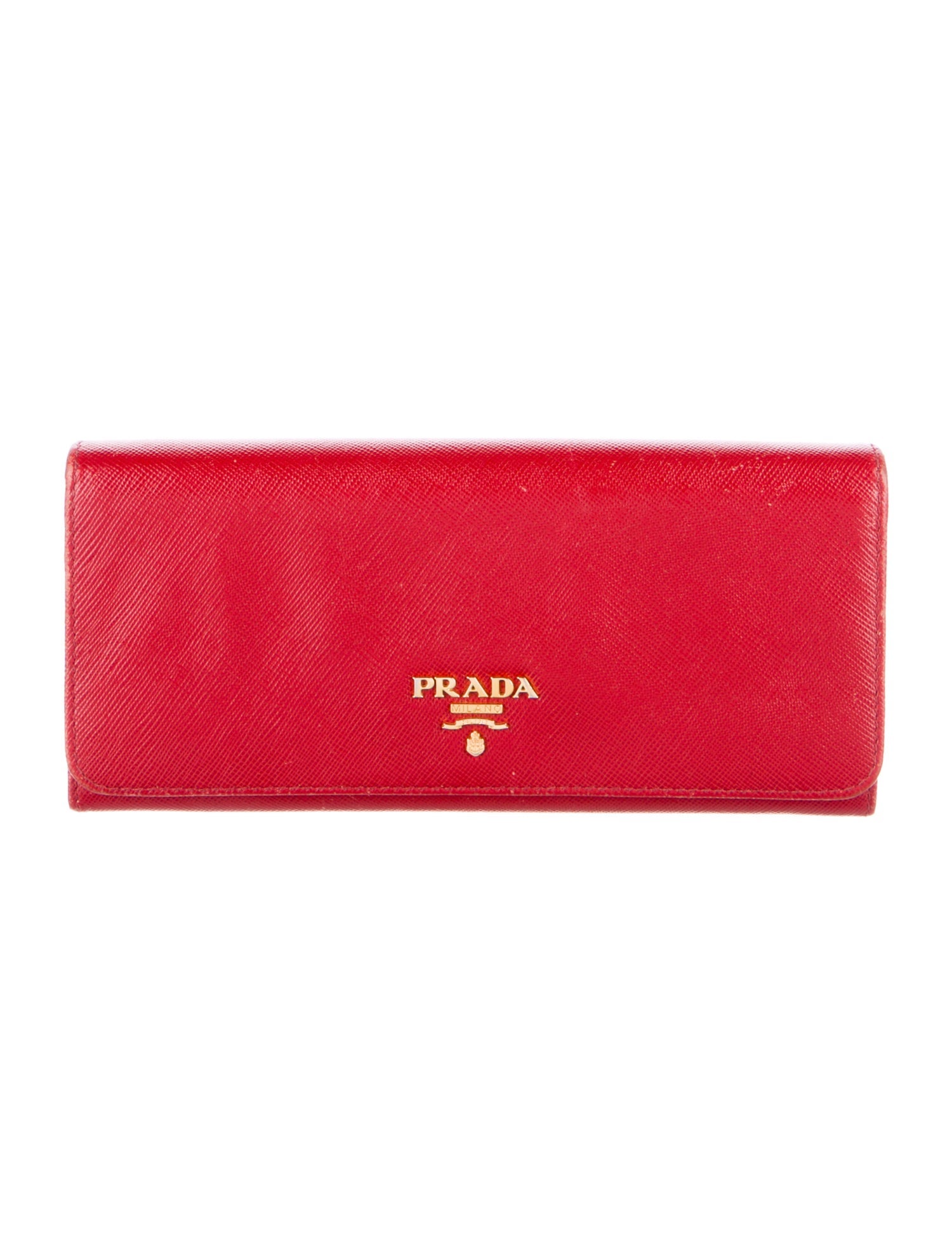 Prada Saffiano Lux Leather Continental Wallet