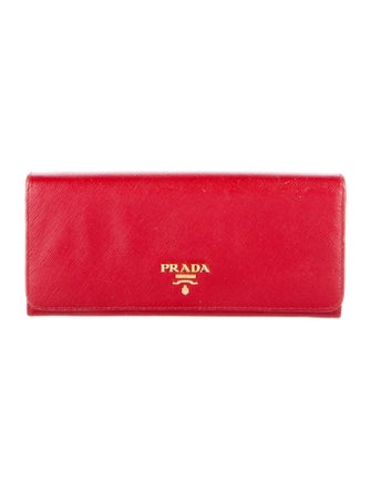 Prada Saffiano Lux Leather Continental Wallet