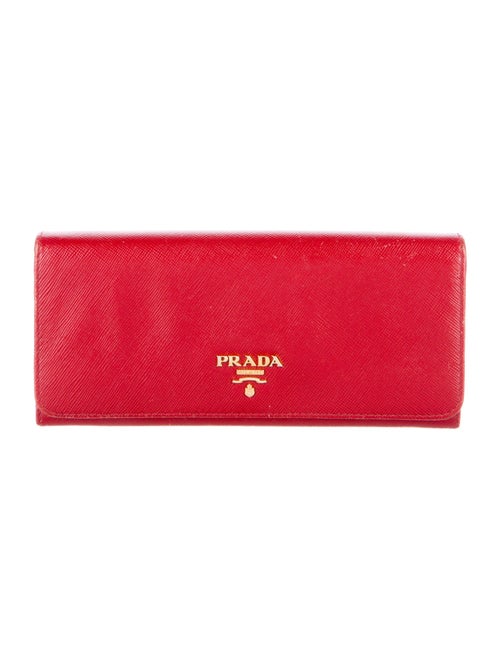 Prada Saffiano Lux Leather Continental Wallet