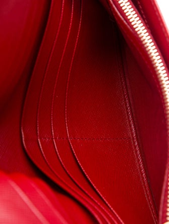 Prada Saffiano Lux Leather Continental Wallet