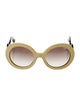 Prada Round Gradient Sunglasses