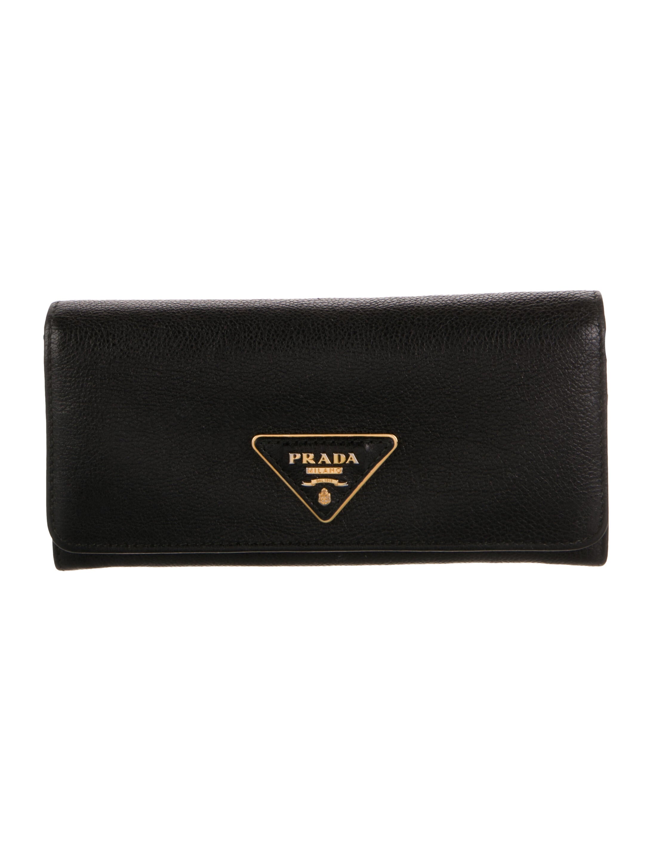 Prada Vitello Daino Leather Continental Wallet