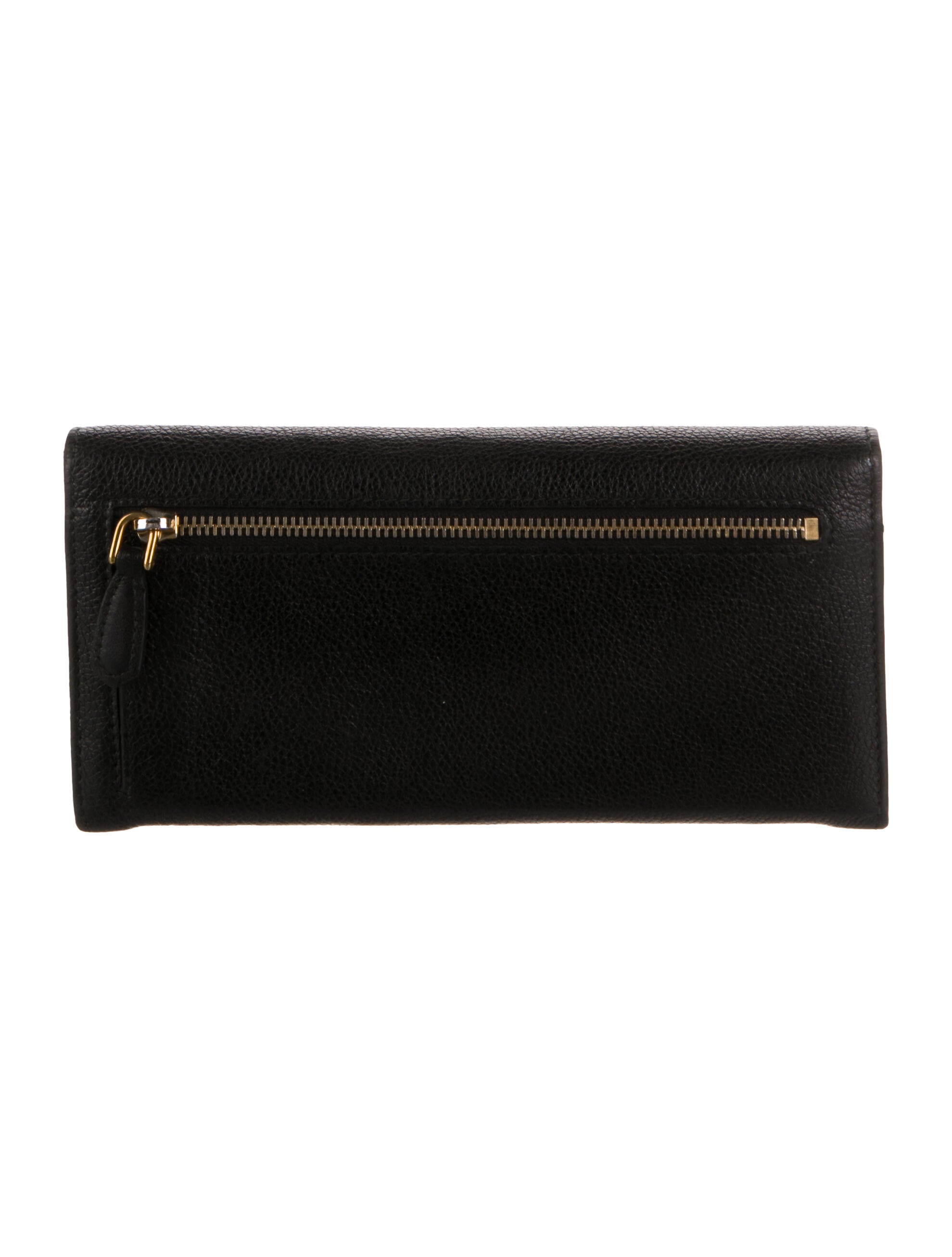 Prada Vitello Daino Leather Continental Wallet