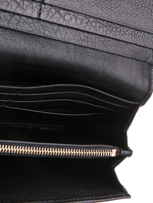 Prada Vitello Daino Leather Continental Wallet