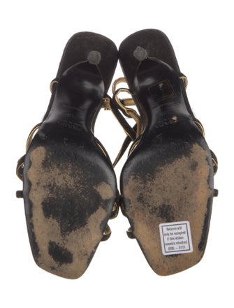 Prada Suede T-Strap Sandals