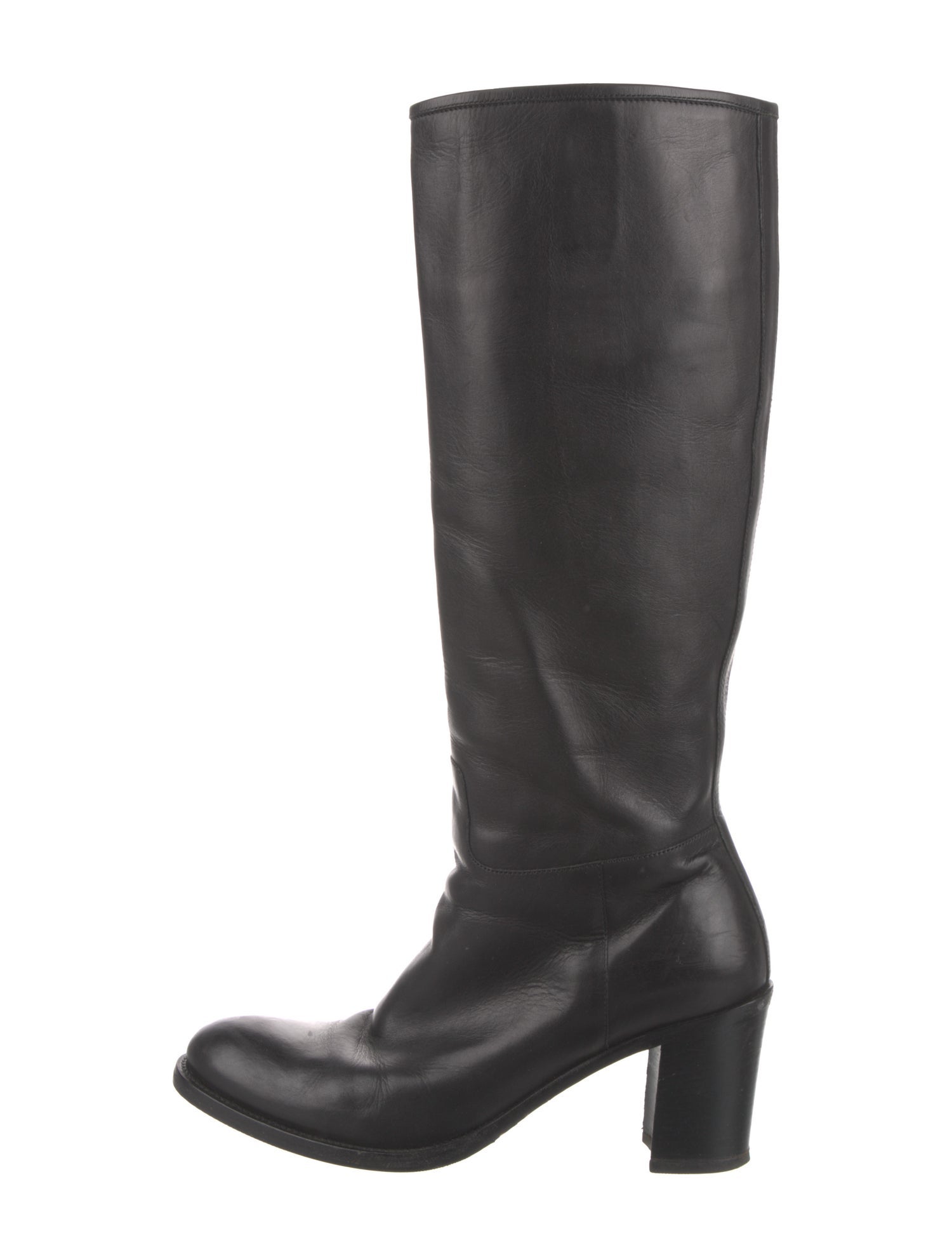Prada Leather Riding Boots