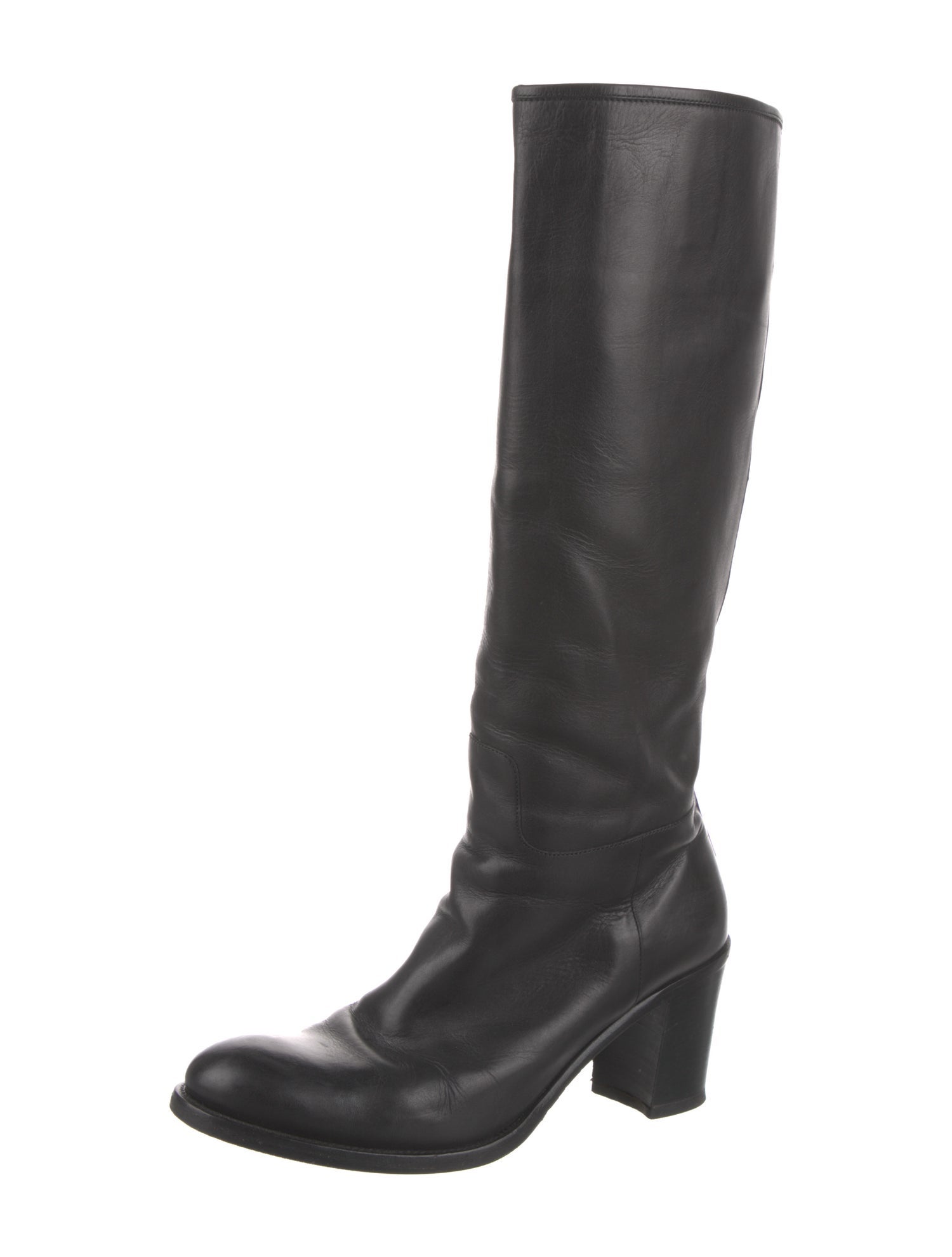 Prada Leather Riding Boots