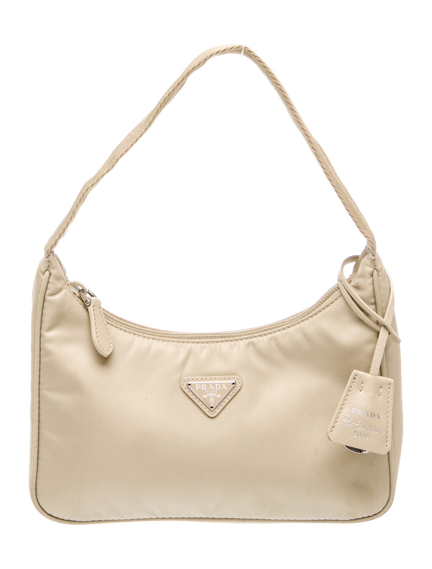 Prada Enameled Metal Triangle Re-Edition 2000