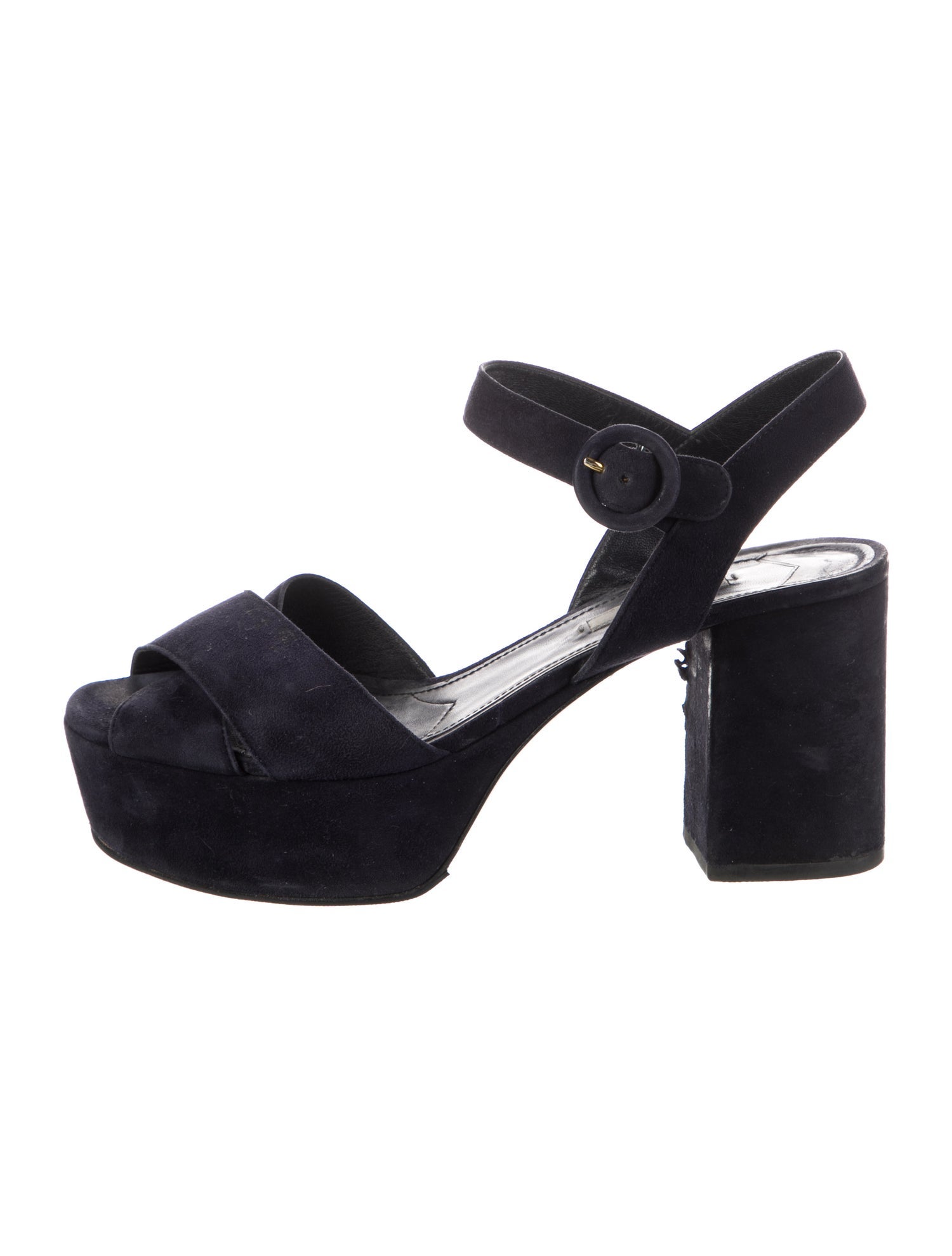 Prada Suede Slingback Sandals