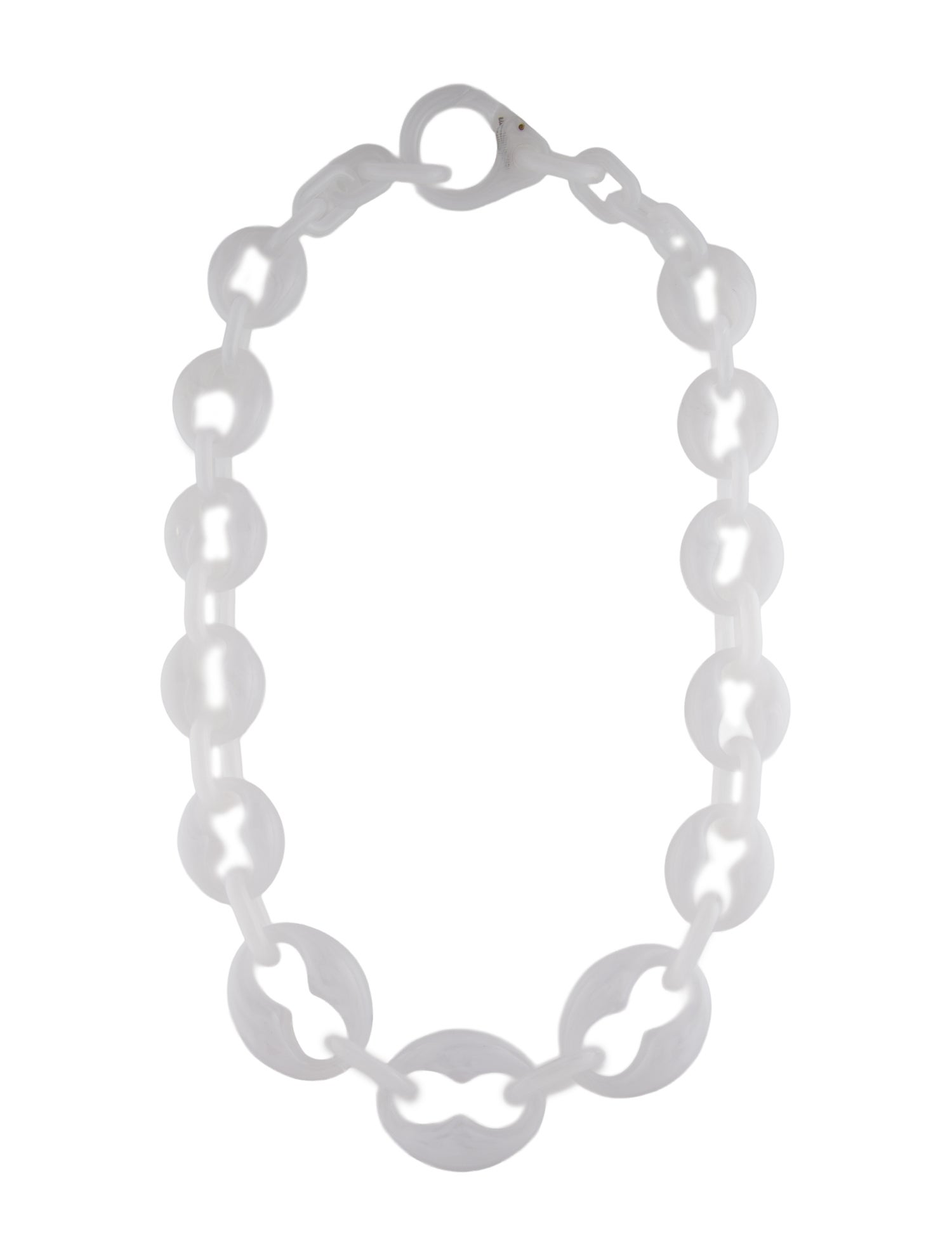Prada Resin Link Chain Necklace