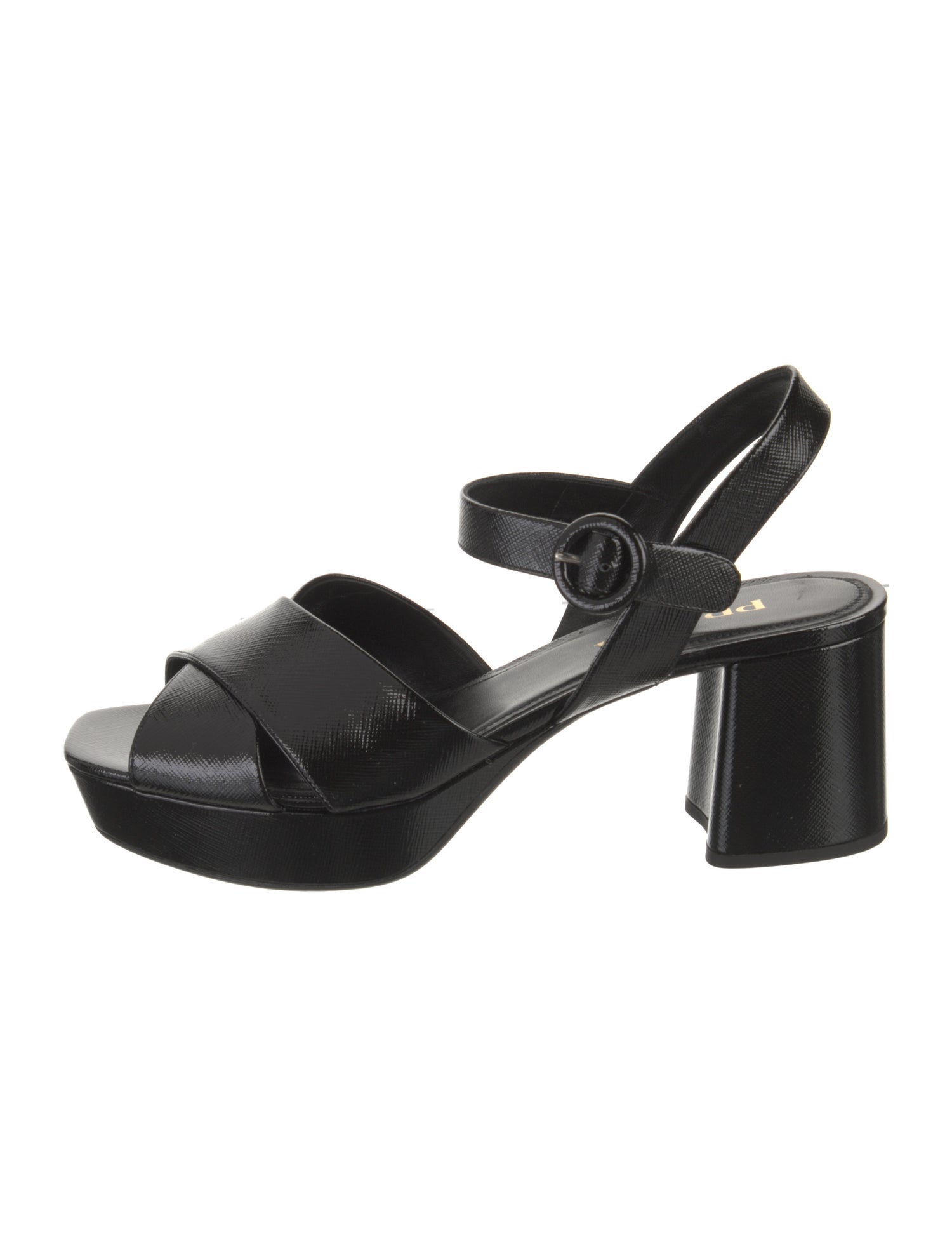 Prada Saffiano Leather Sandals